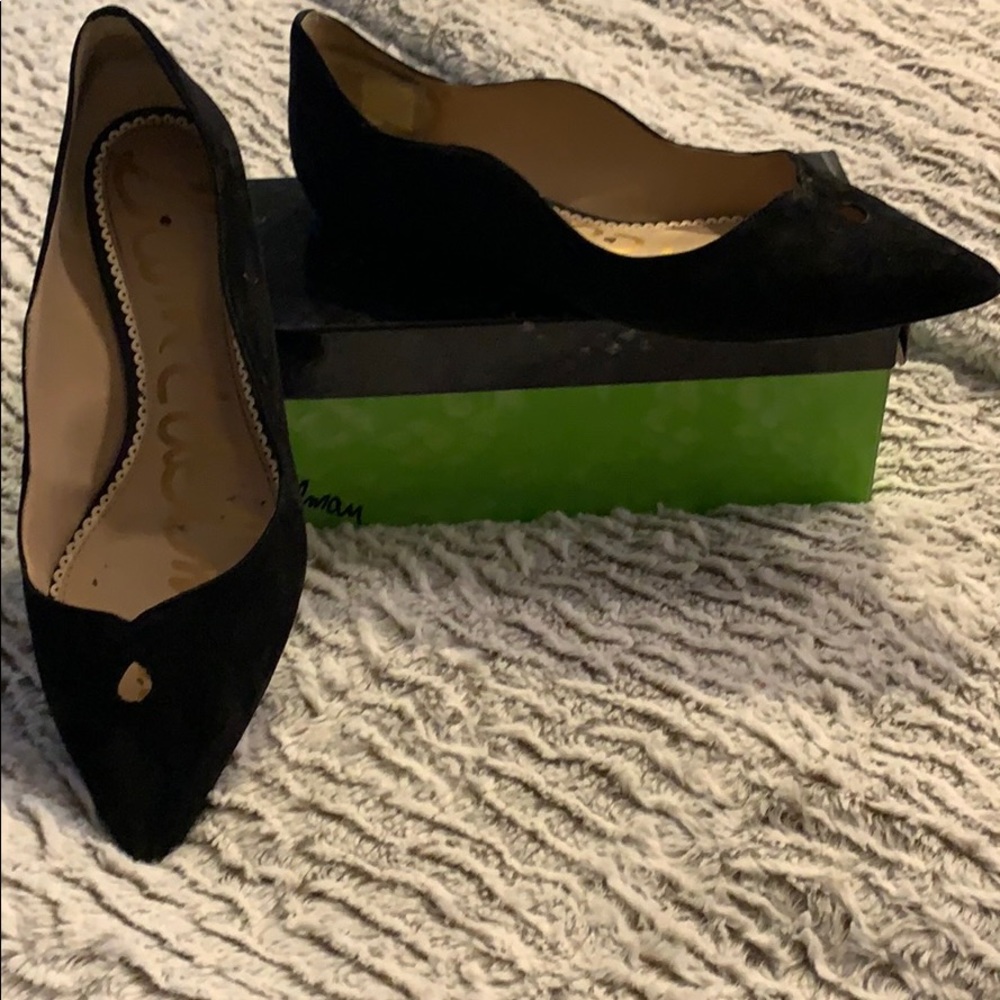 Sam Edelman Rosalie black suede flats